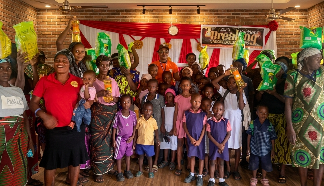 Children during morning assembly